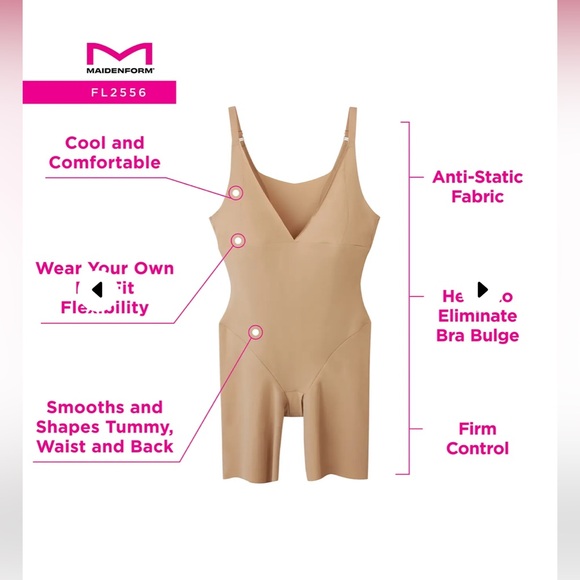 Maidenform Shapewear Wear-Your-Own-Bra Singlet - Picture 3 of 9